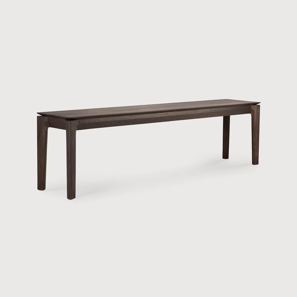 Be Home Bok Solid Brown Oak Bench 66"