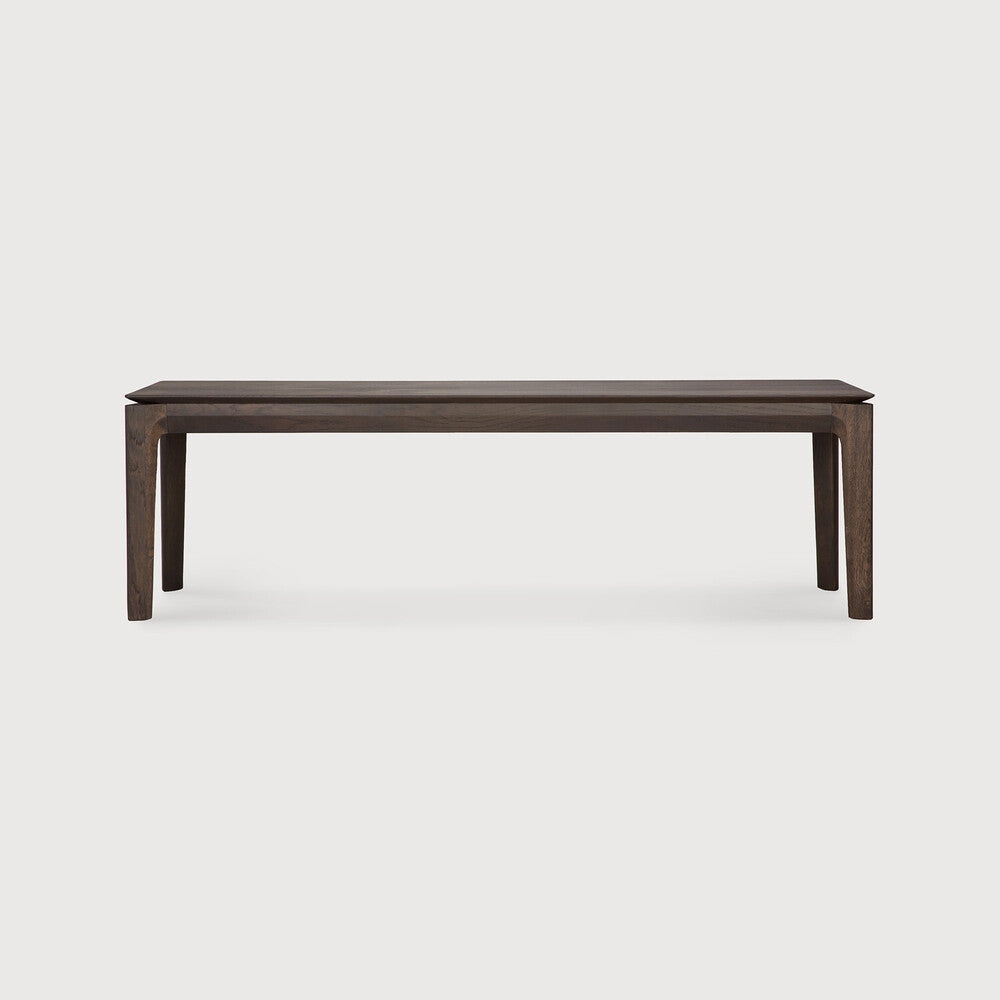 be home Bok Solid Brown Oak Bench 66"