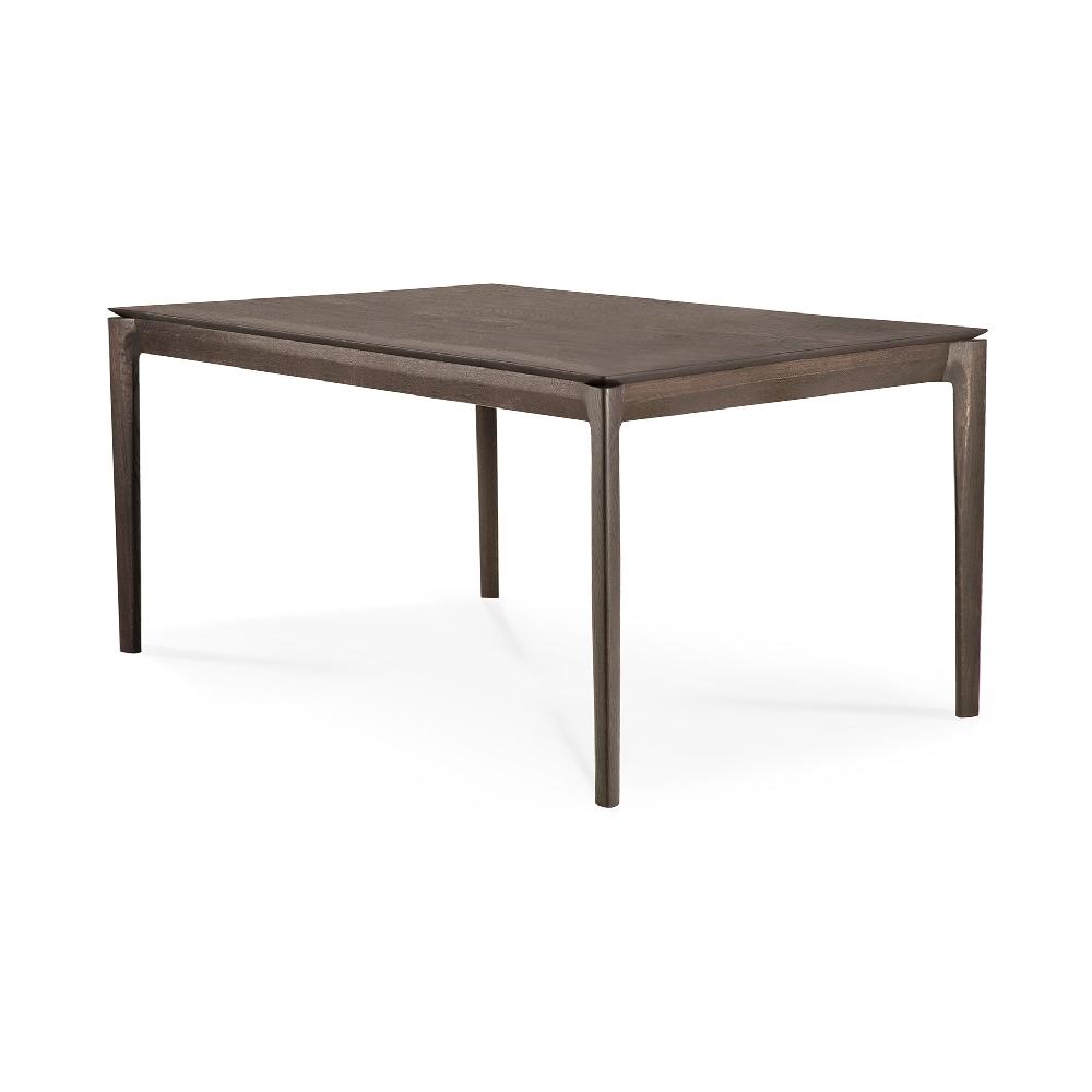 Be Home Bok Solid Brown Oak Dining Table 55"