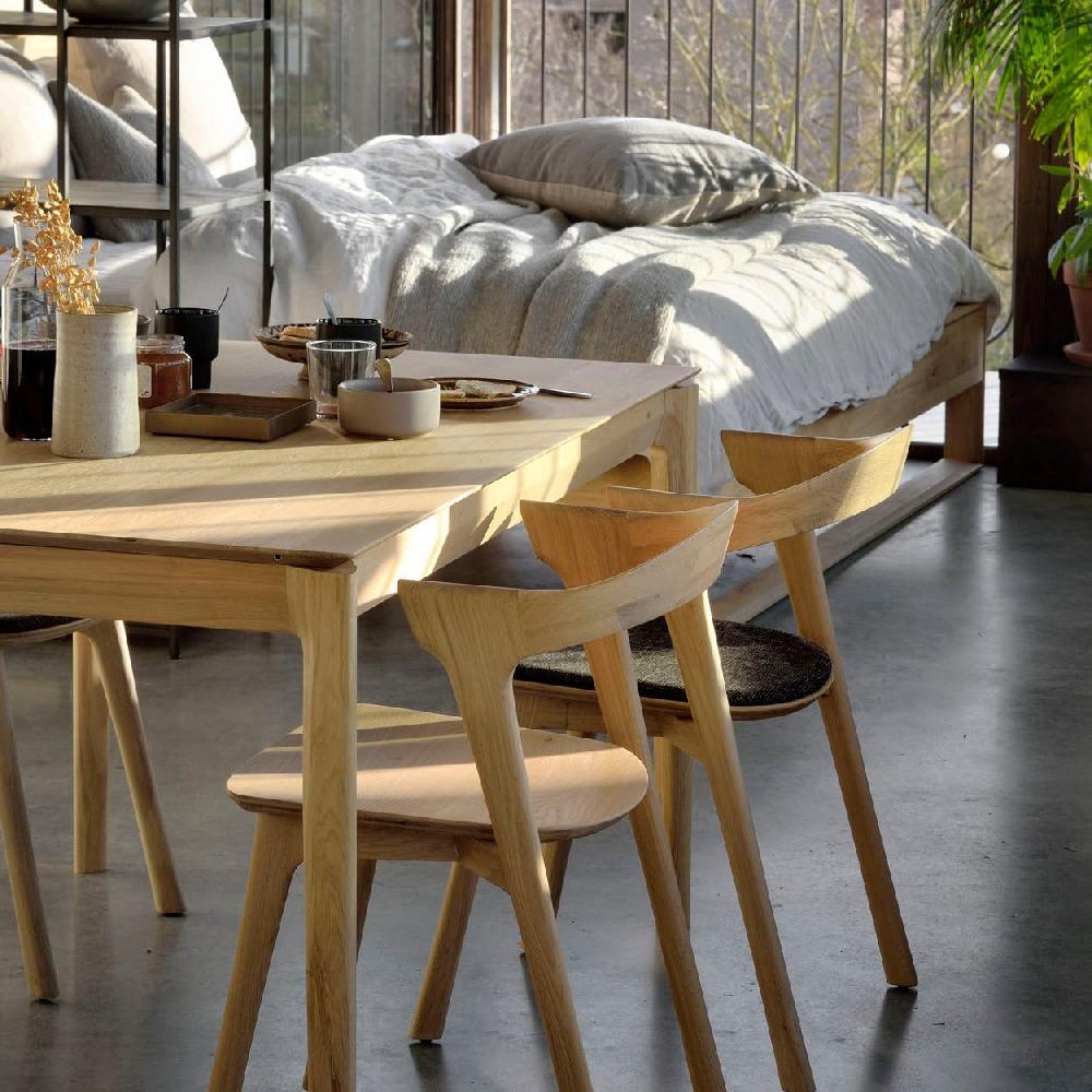 be home Bok Solid Oak Dining Table 55"