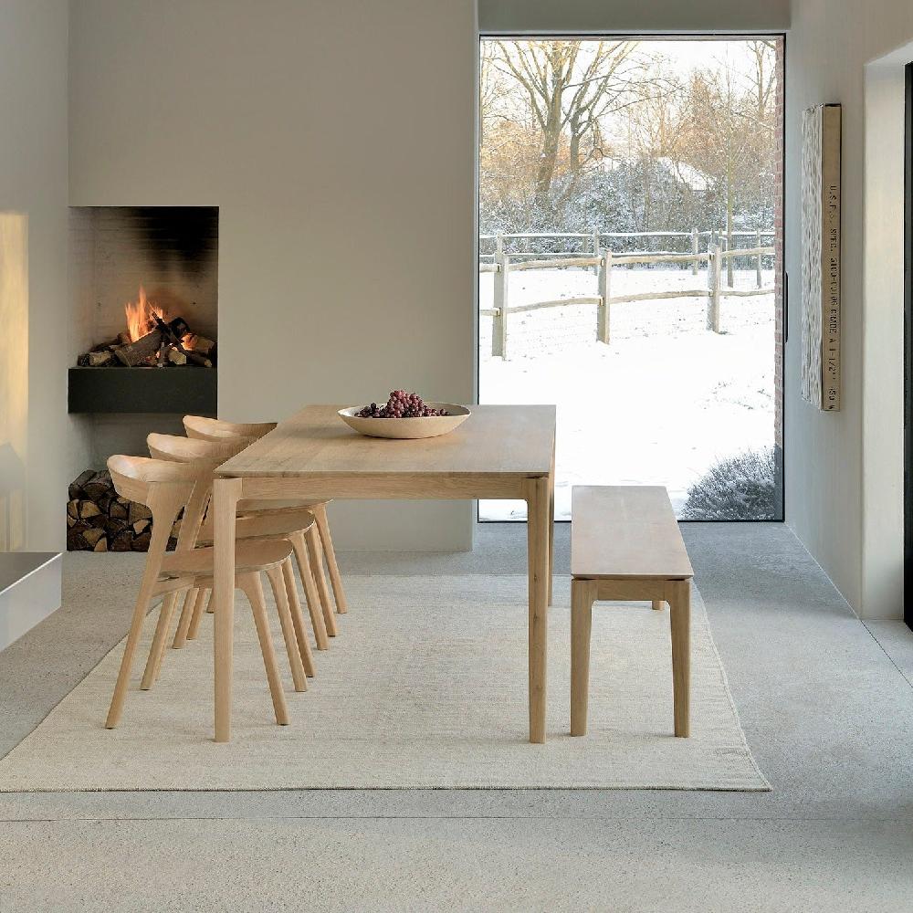 Be Home Bok Solid Oak Dining Table 79"