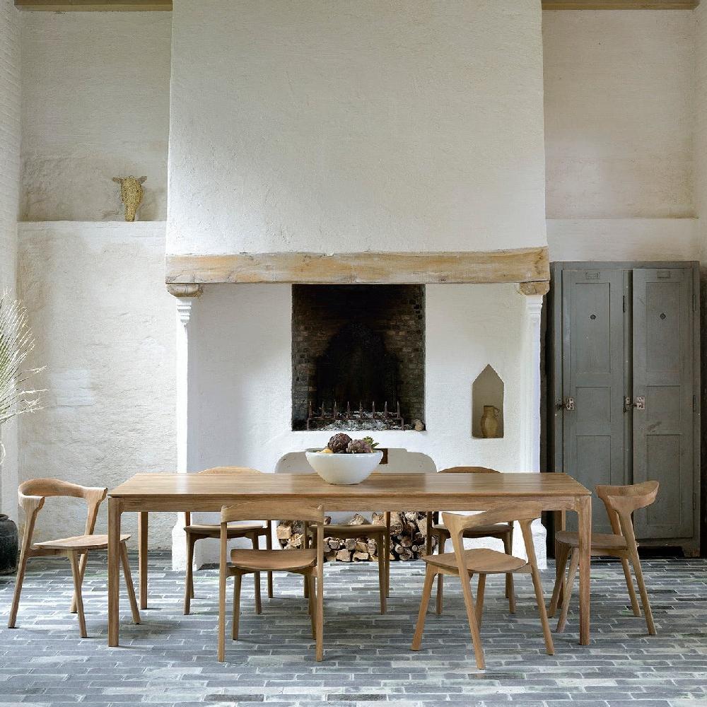 be home Bok Solid Oak Dining Table 94.5"