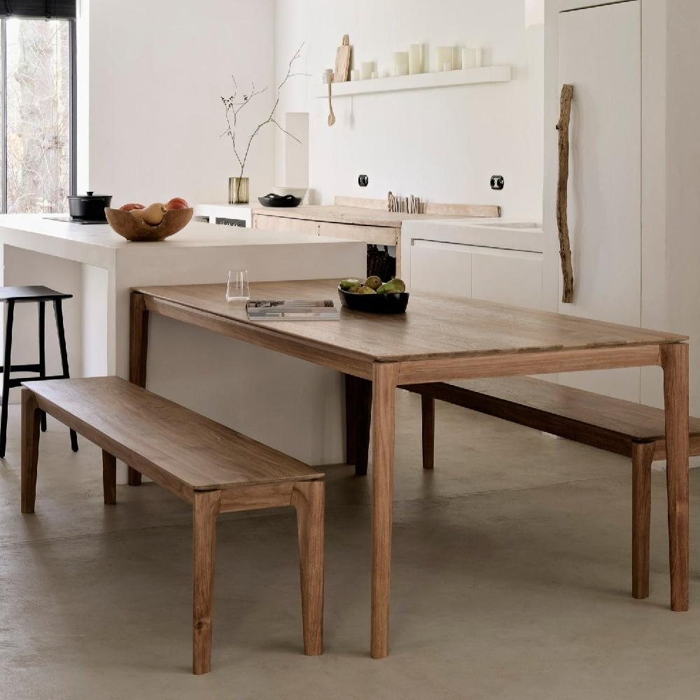 be home Bok Solid Teak Bench 73"