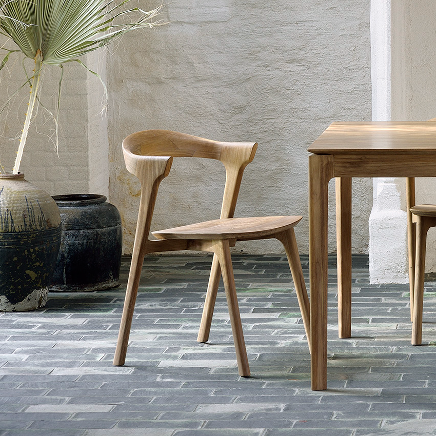 be home Bok Solid Teak Dining Chair