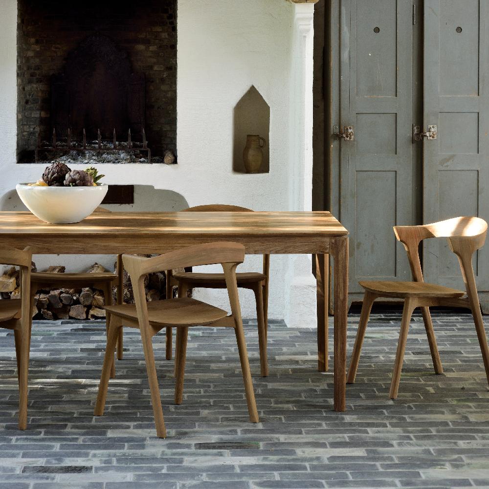 be home Bok Solid Teak Dining Table 55"