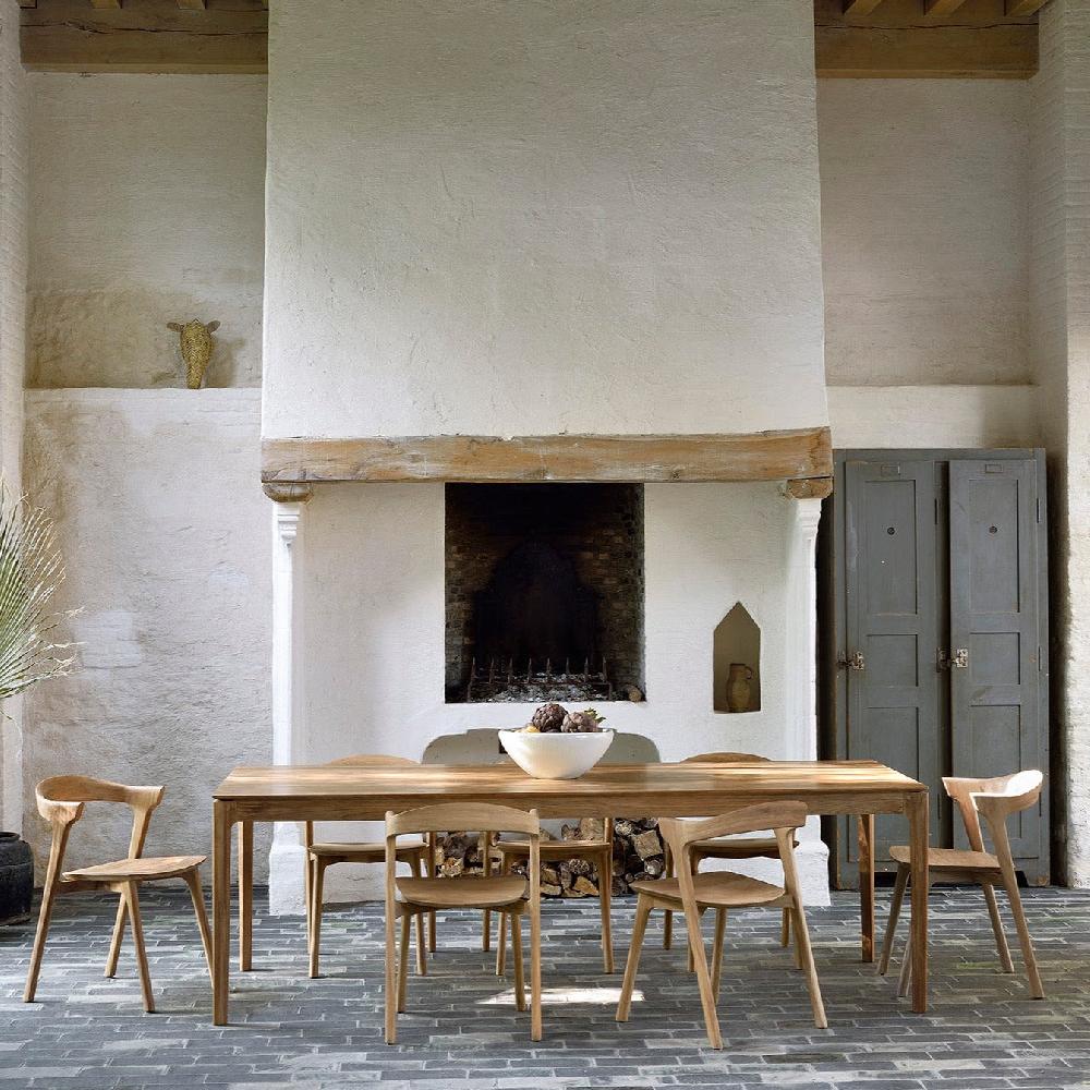 be home Bok Solid Teak Dining Table 79"