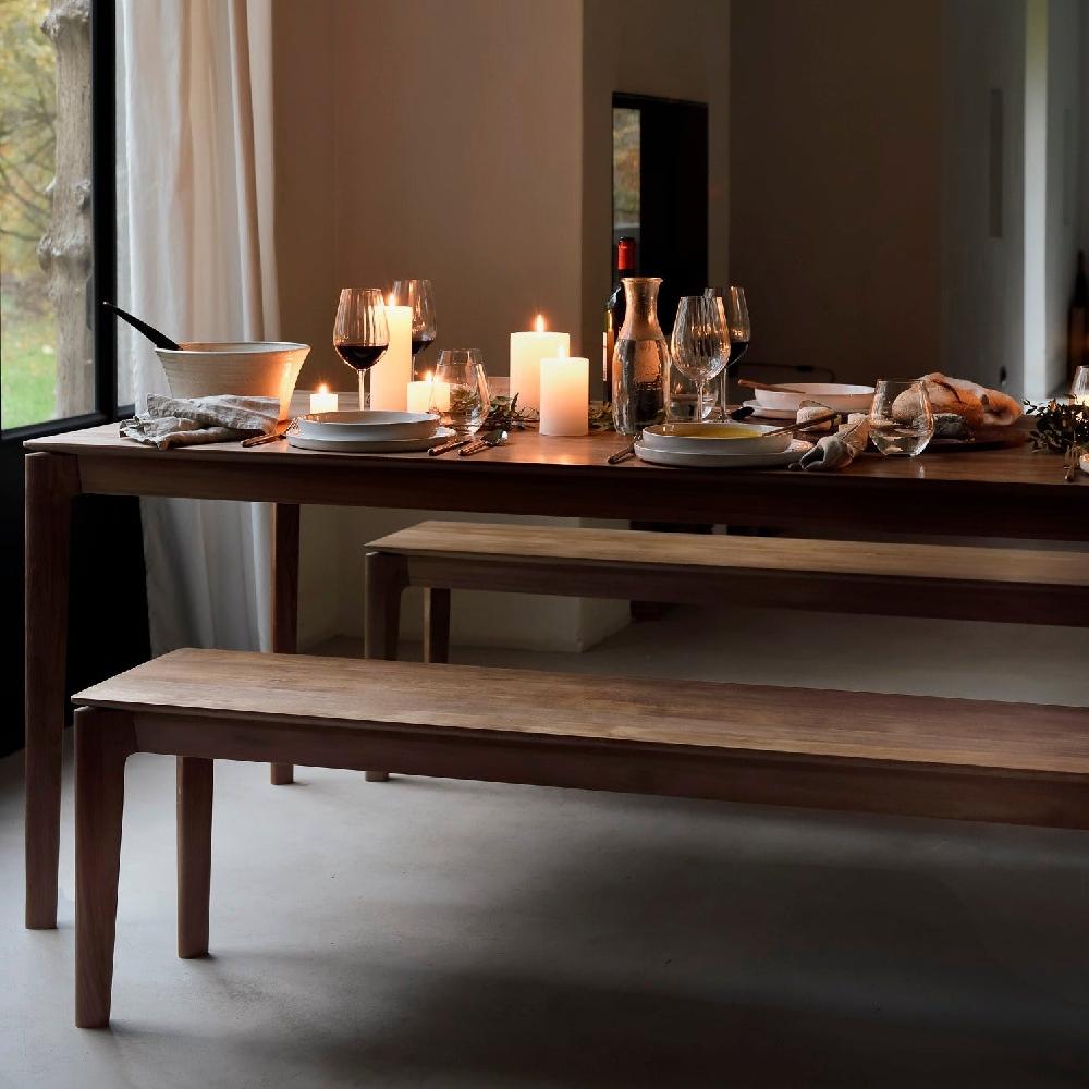 Be Home Bok Solid Teak Dining Table 87"