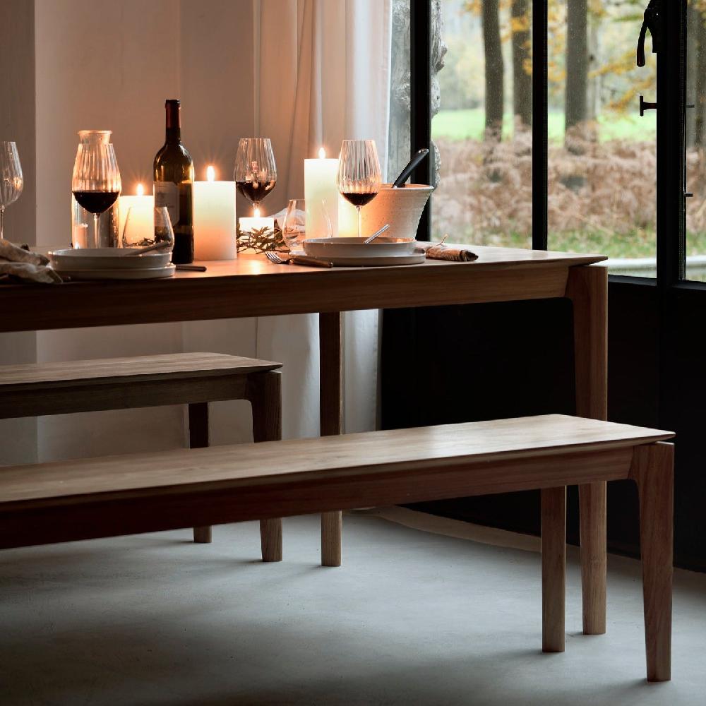 Be Home Bok Solid Teak Dining Table 87"