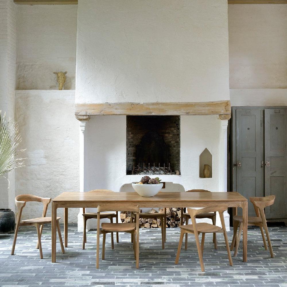 be home Bok Solid Teak Dining Table 94.5"