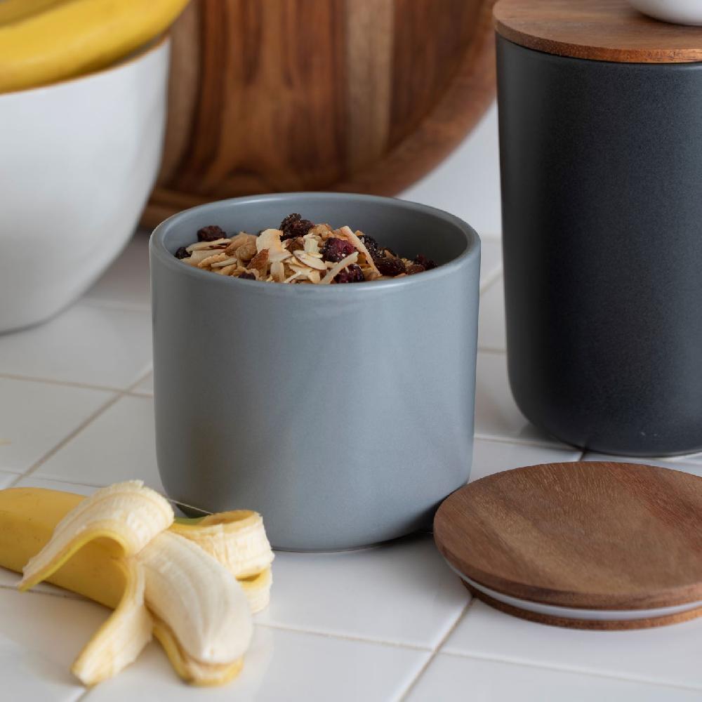 Be Home Brampton Stoneware Large Canister Storm