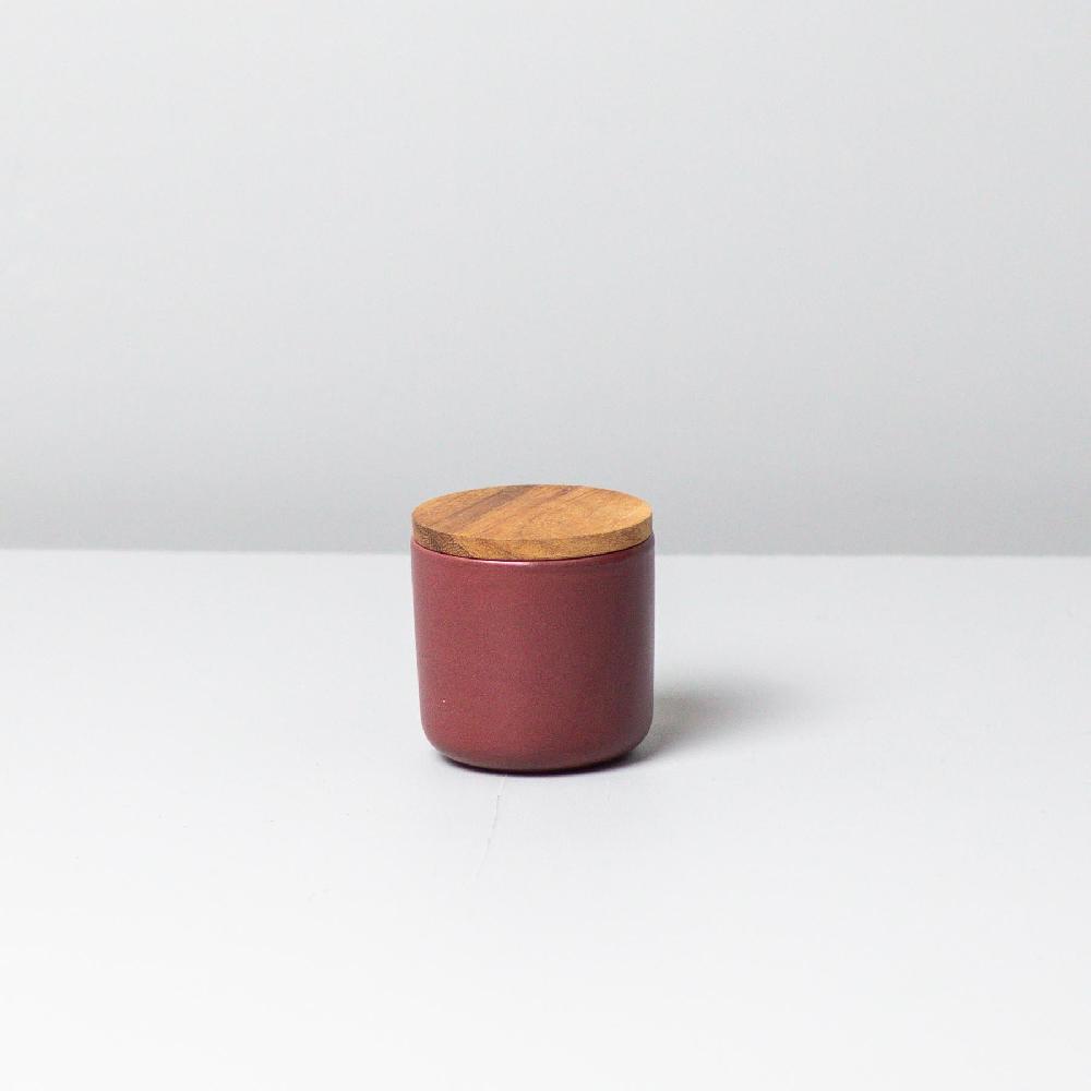Be Home Brampton Stoneware Small Canister Burgundy