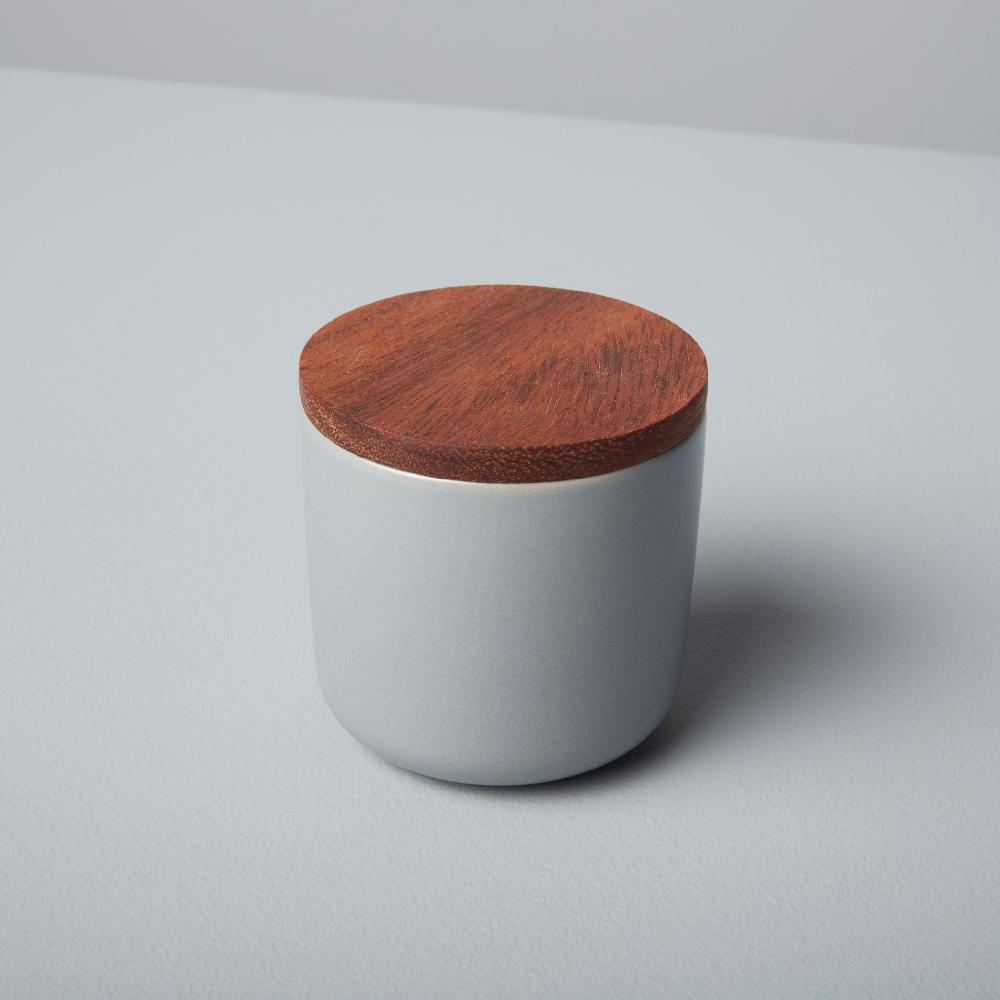 be home Brampton Stoneware Small Canister Storm
