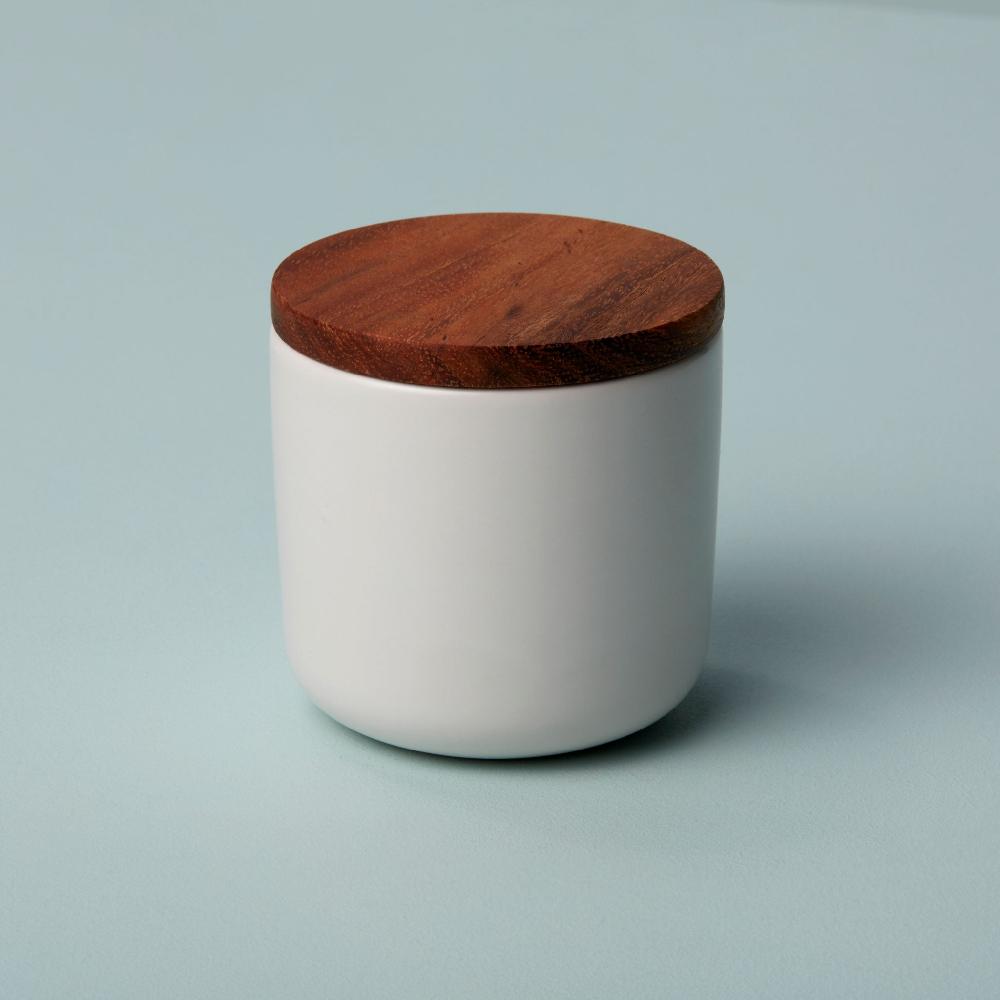 Be Home Brampton Stoneware Small Canister White