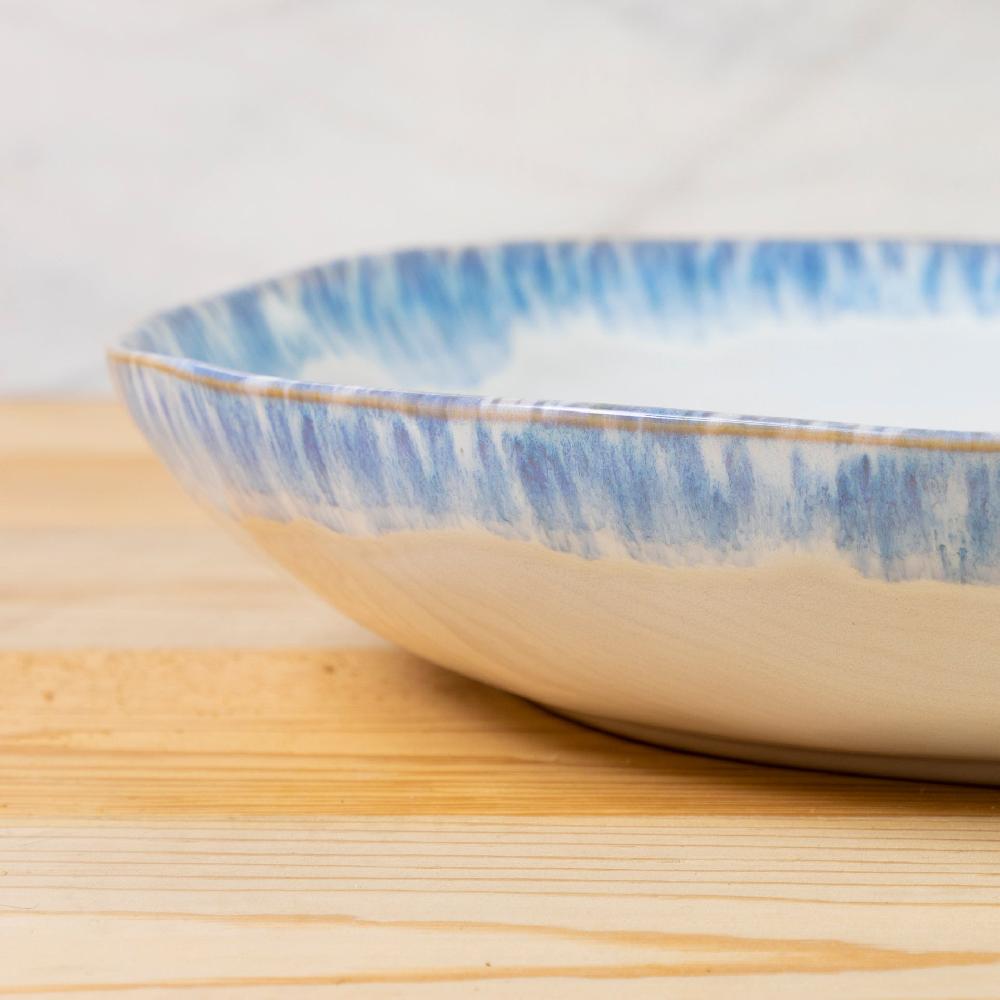 Be Home Brisa Pasta Serving Bowl Ria Blue