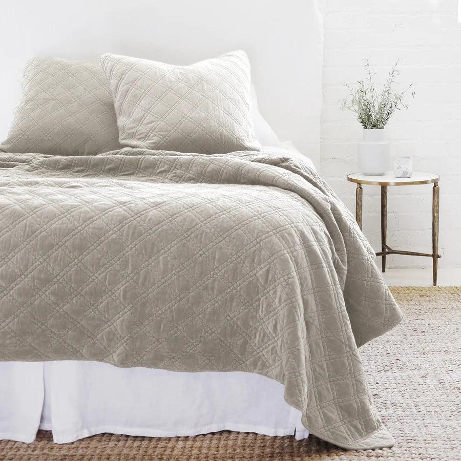 be home Brussels King Coverlet Taupe