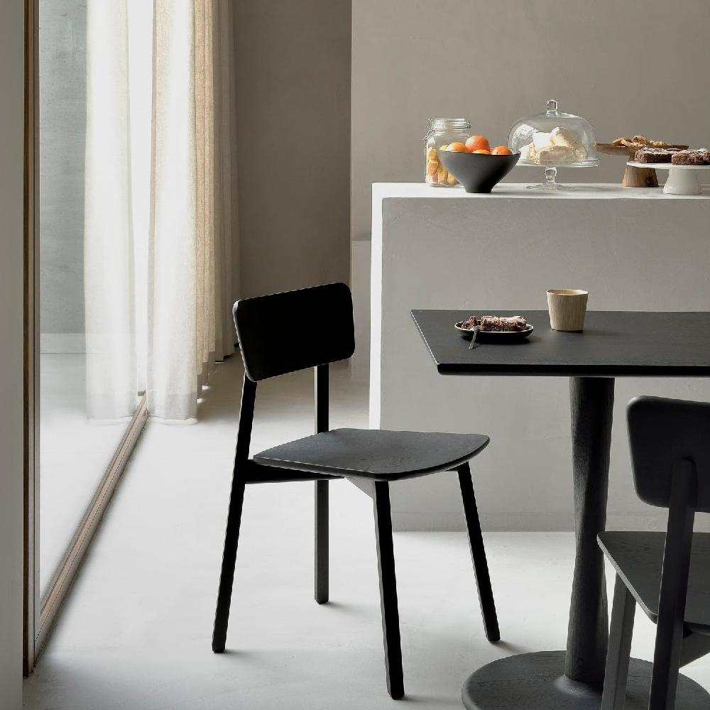 be home Casale Dining Chair Black Oak