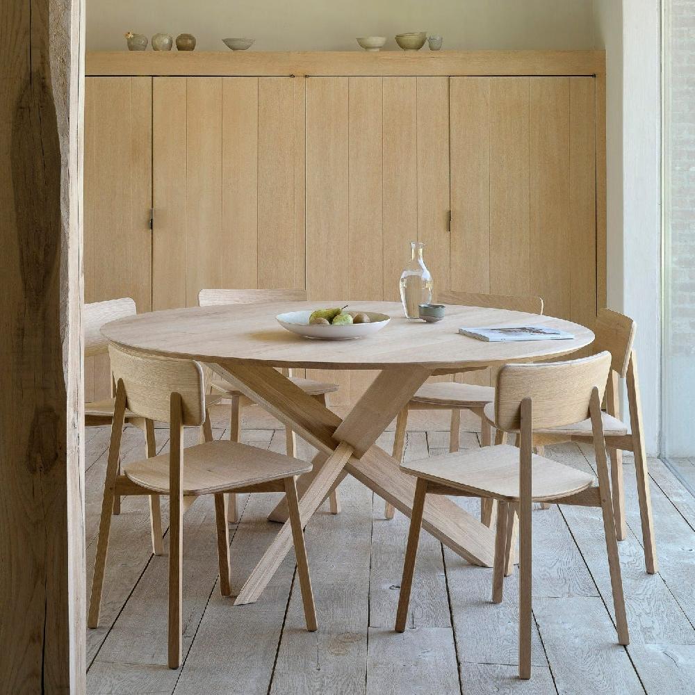 be home Casale Dining Chair Varnished Oak