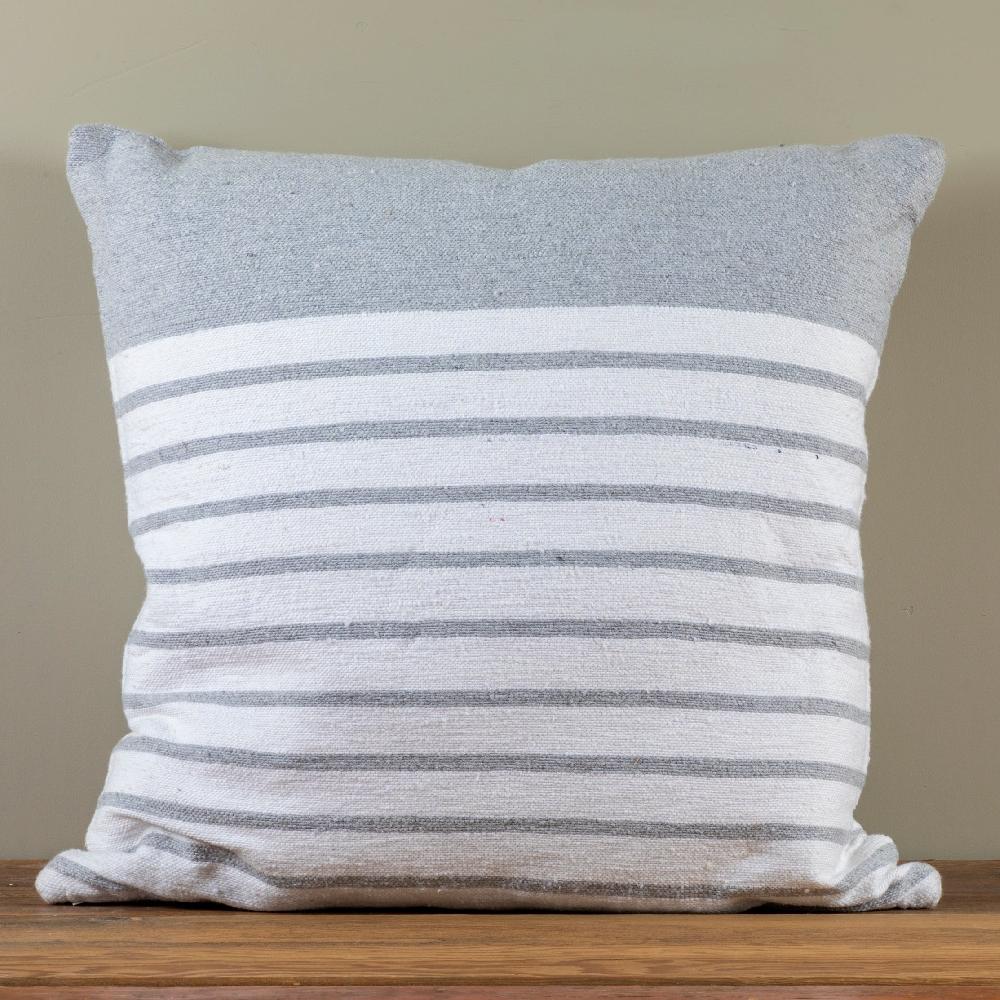be home Cotton & Linen Square Pillow Sailor Stripe