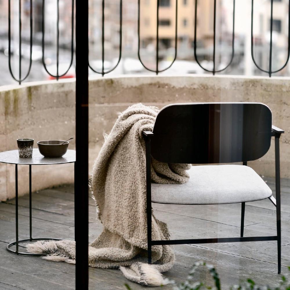 Be Home DC Fabric Lounge Chair Light Grey