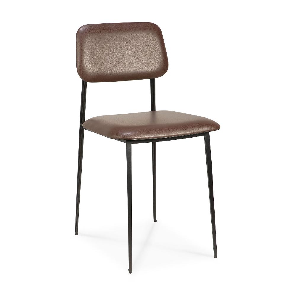 Be Home DC Leather Dining Chair Chocolate