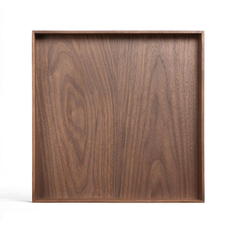 Be Home Desk Organiser Set Glass Walnut Holder