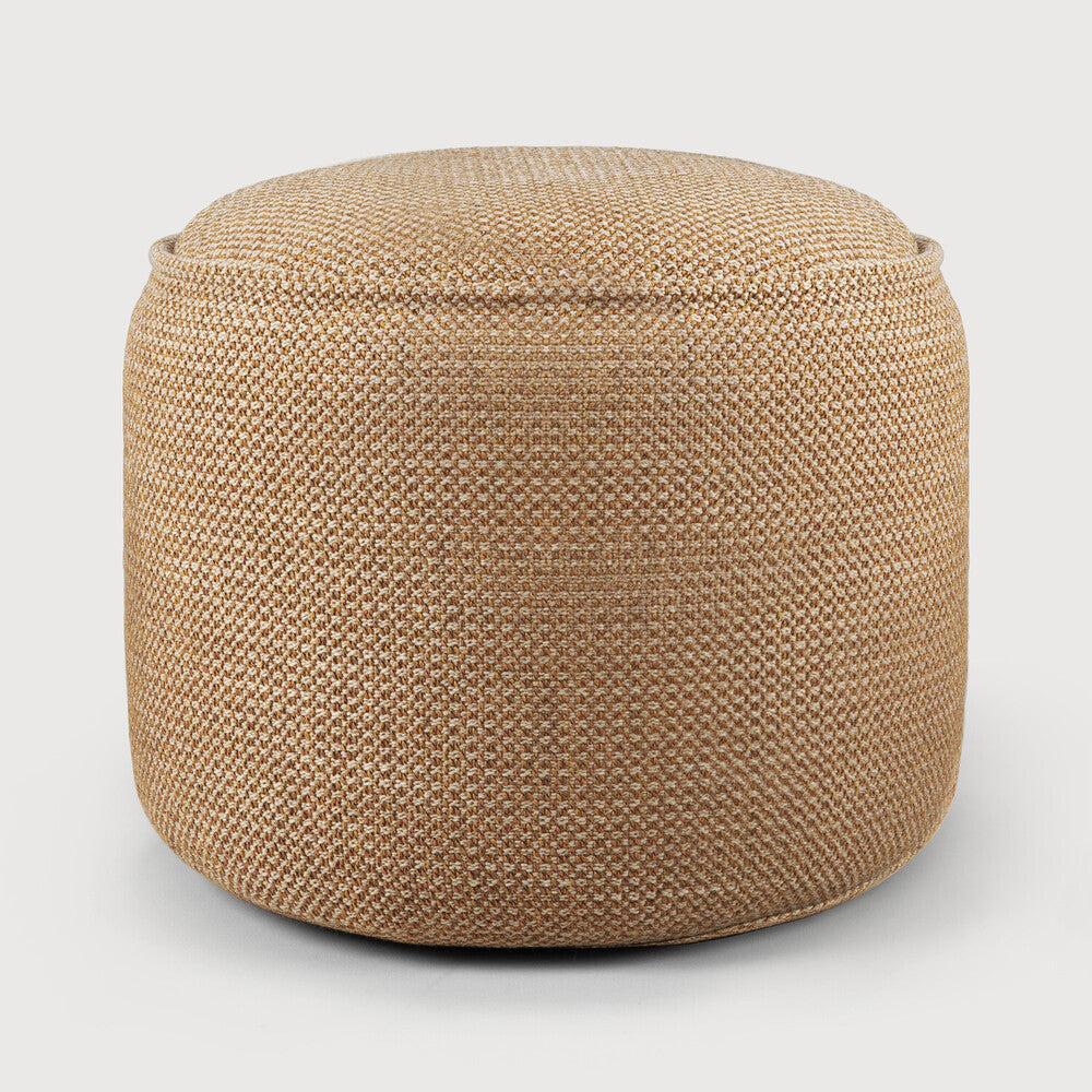 Be Home Donut Outdoor Pouf Marsala Check Fabric