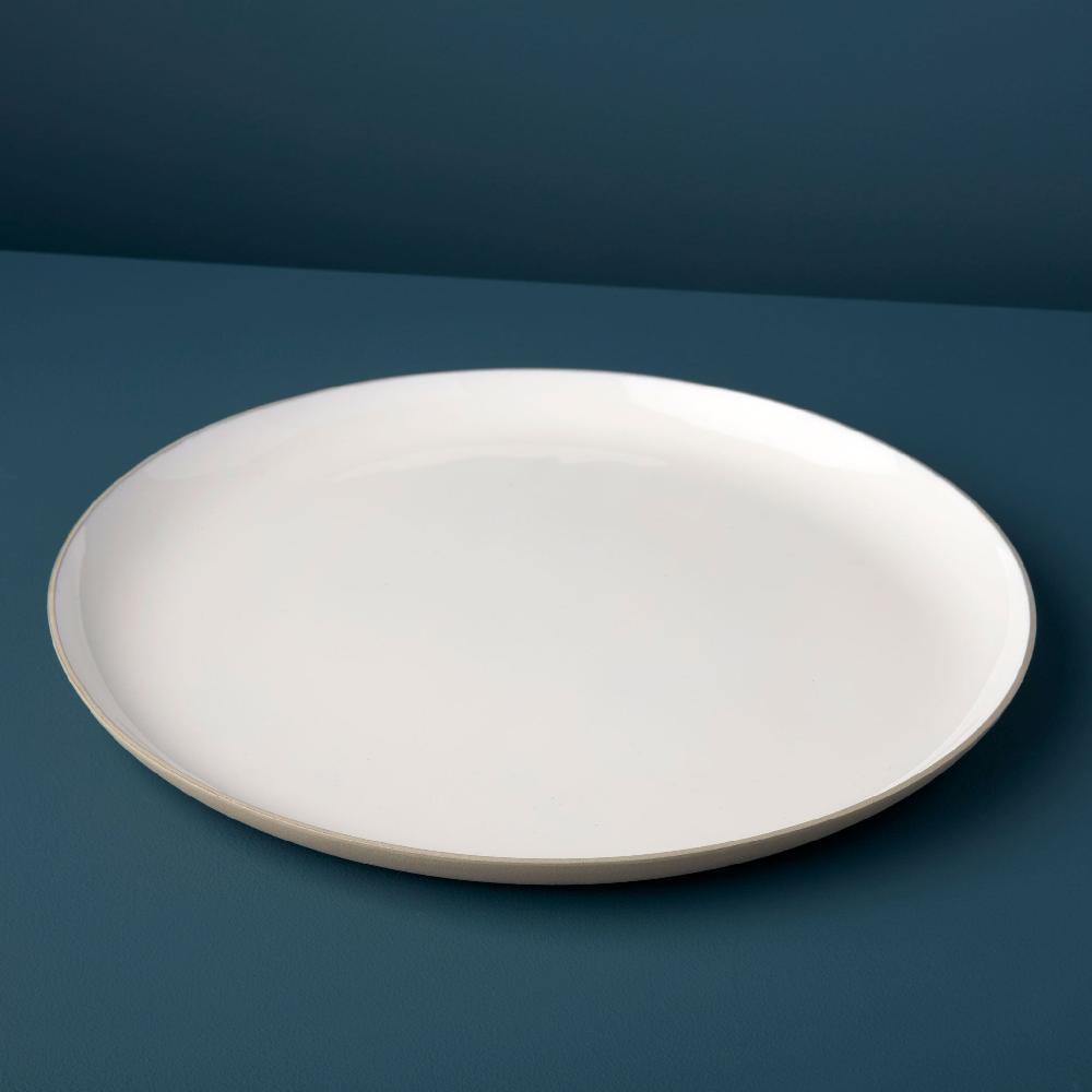 be home Easton Round Platter Dove