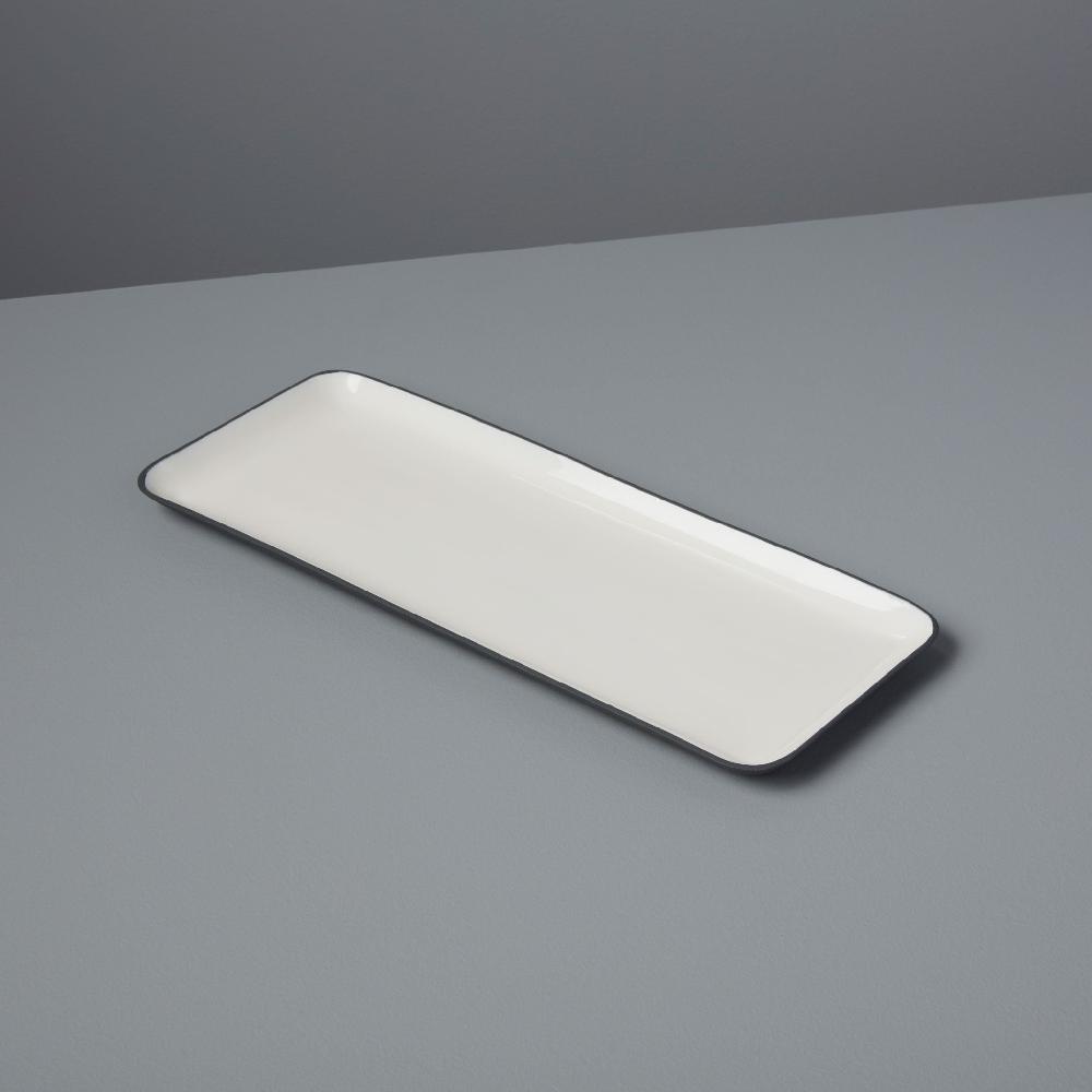 be home Easton Small Rectangular Platter Graphite