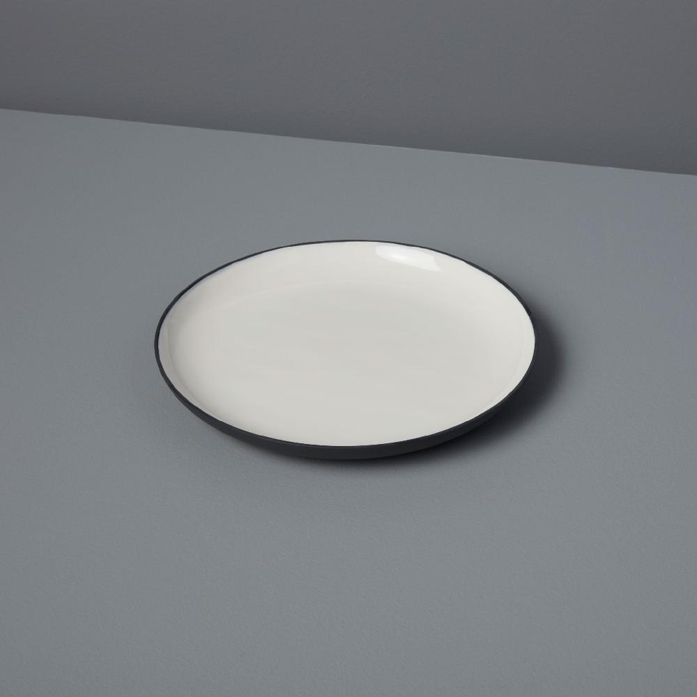 be home Easton Small Round Platter Graphite