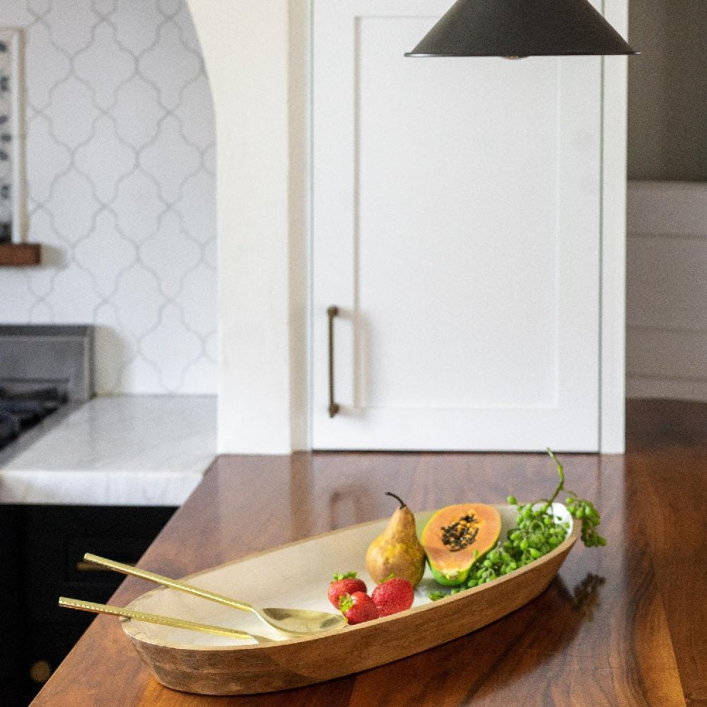 Be Home Etched & Hammered Serving Set Gold