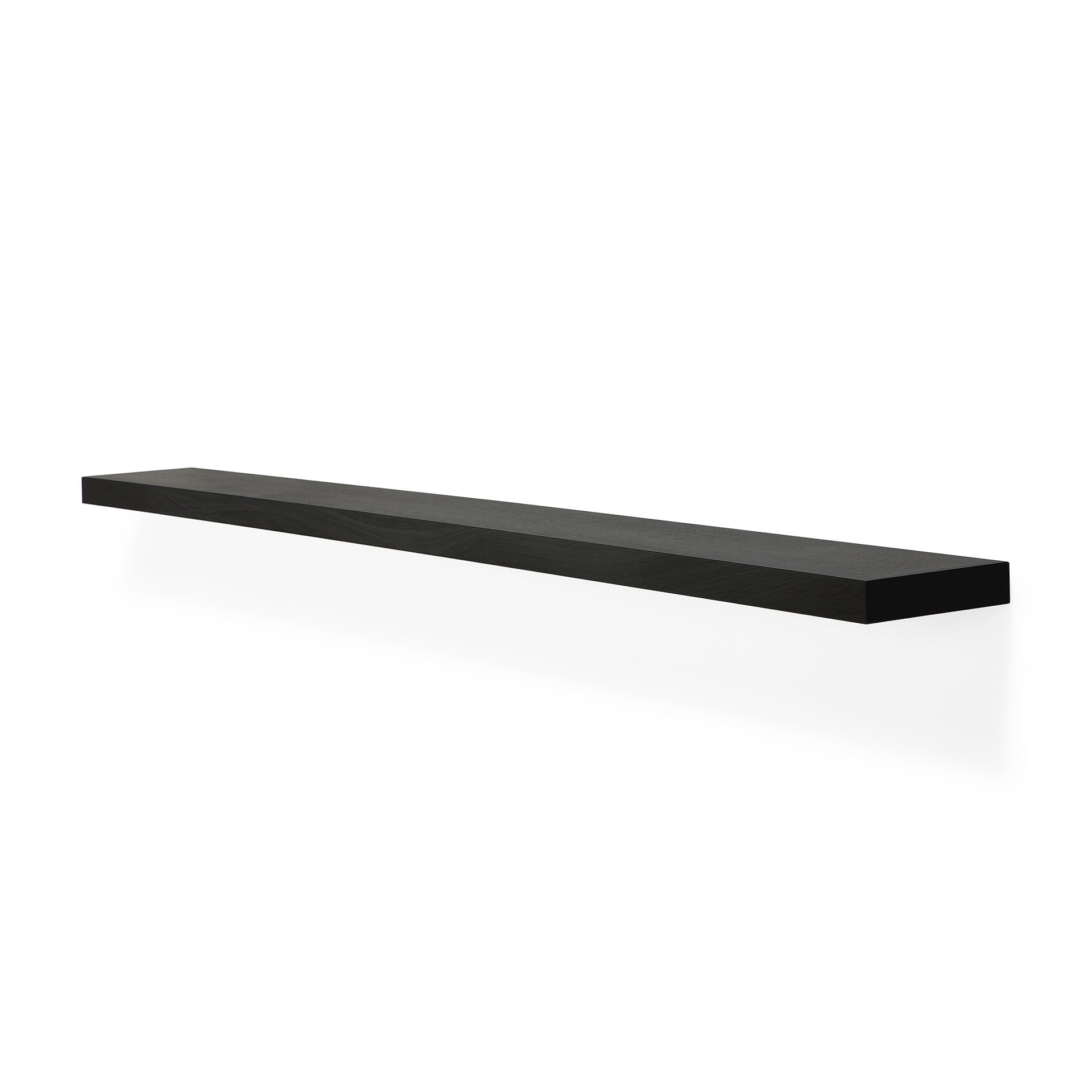 Be Home European Black Oak Wall Shelf 83"