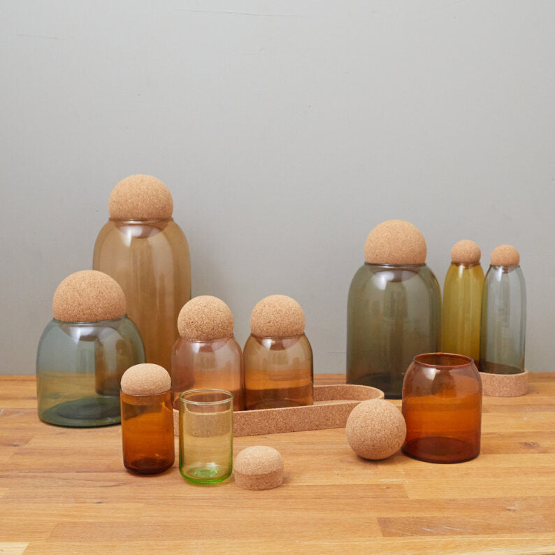 Be Home Evia Cruet Set Of 2 Lemon Curry Blue Surf