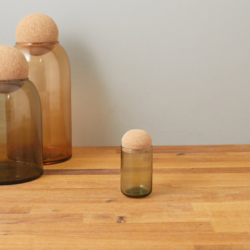 Be Home Evia Spice Jar Granite Green