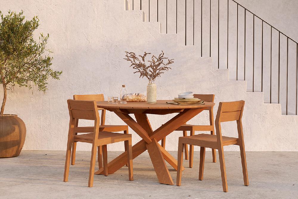 Be Home EX 1 Solid Teak Outdoor Dining Chair