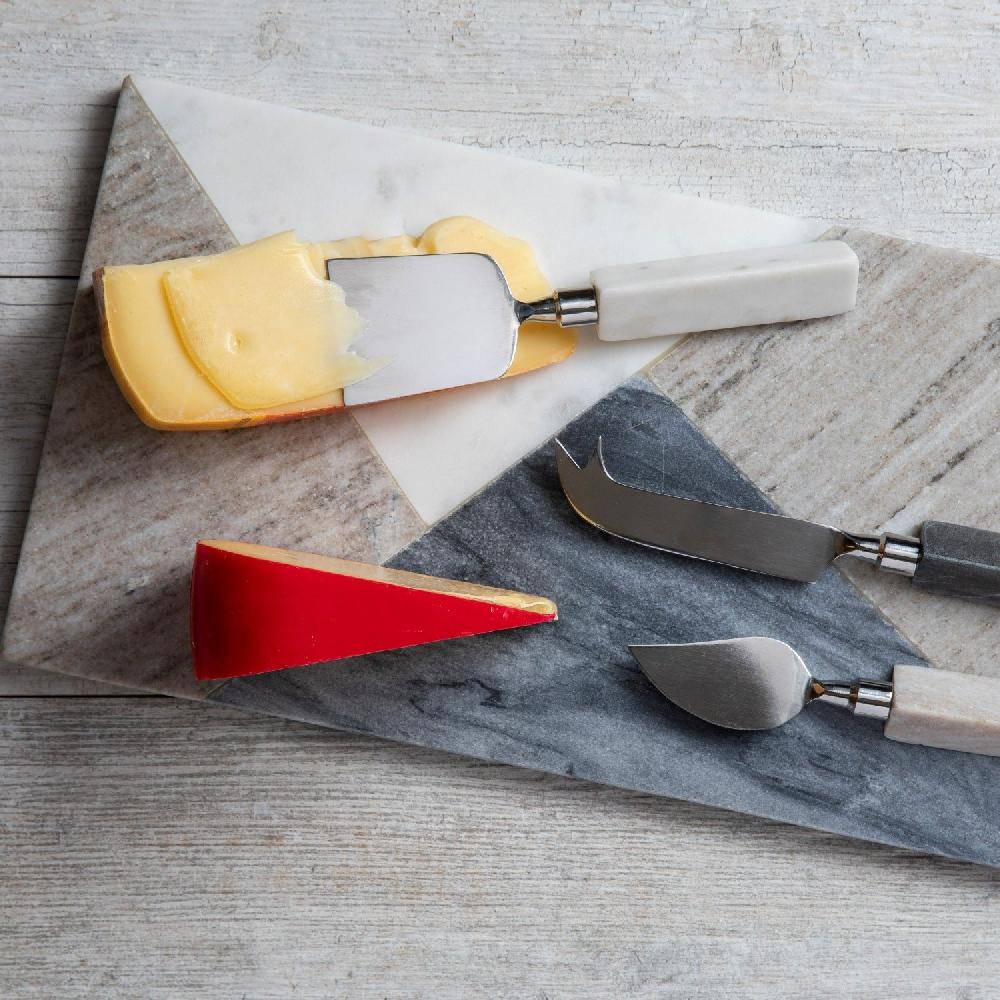 Be Home Geometric Marble Rectangular Board