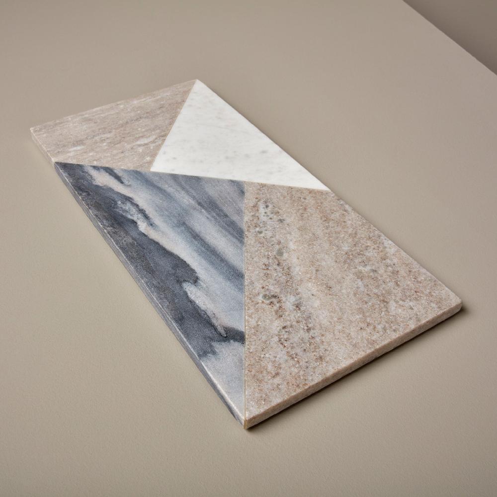 be home Geometric Marble Rectangular Board
