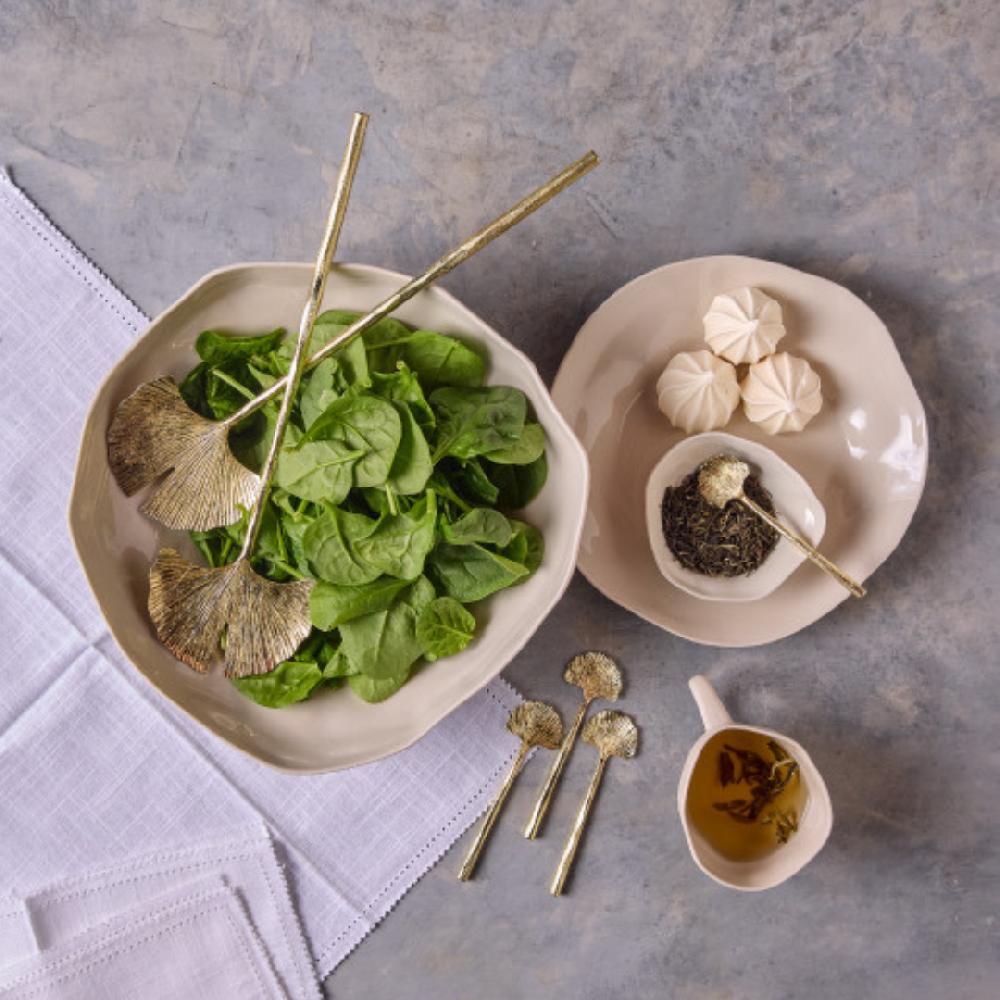 Be Home Gingko Gold Salad Servers