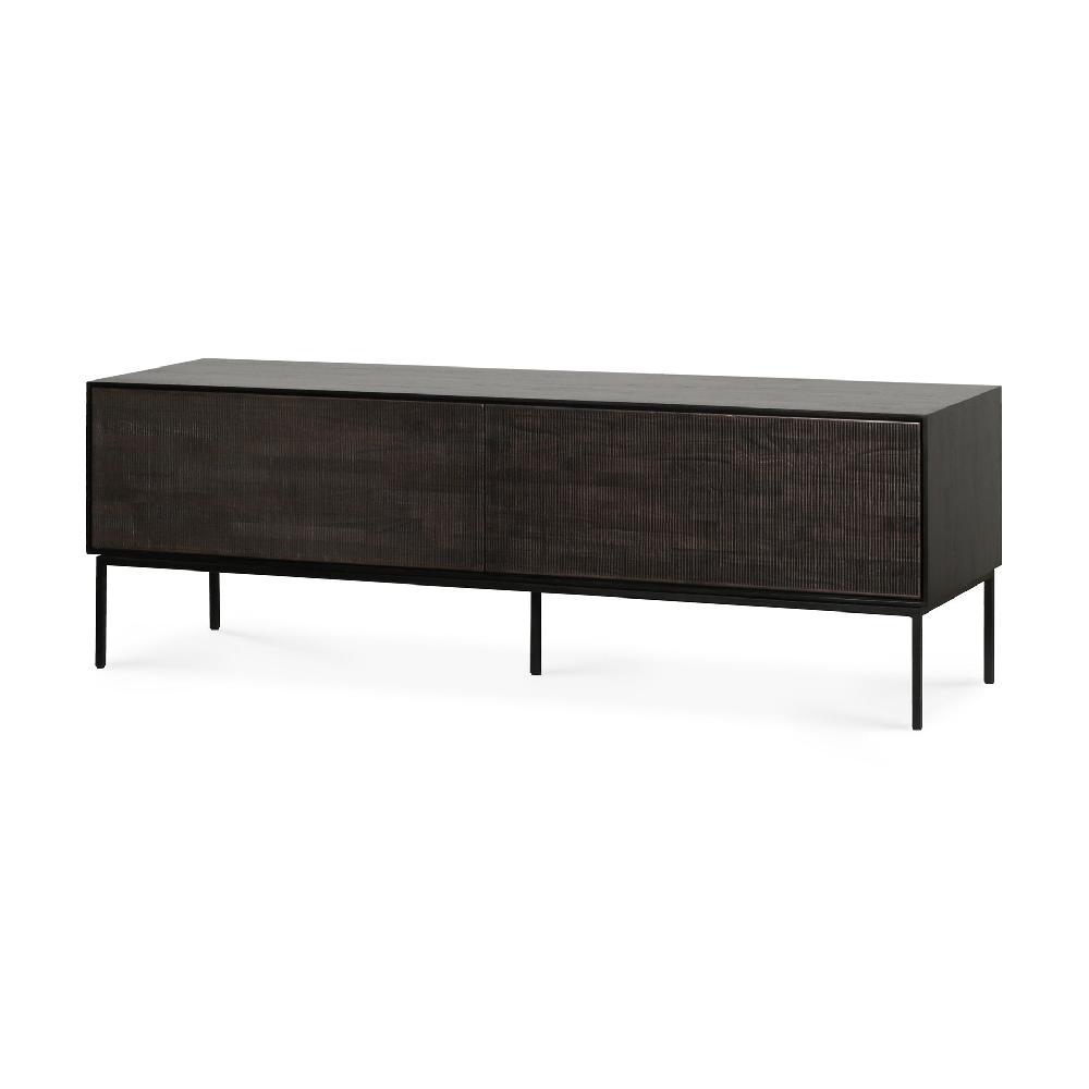 Be Home Grooves Solid Teak Media Console 64"