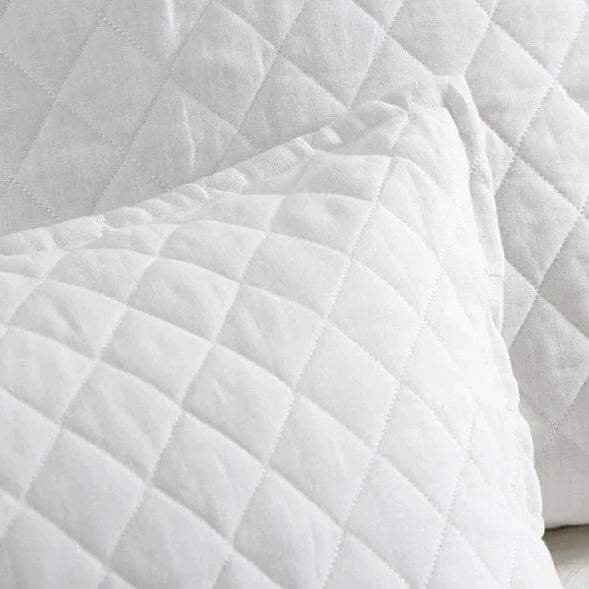 be home Hampton Large Euro Sham White