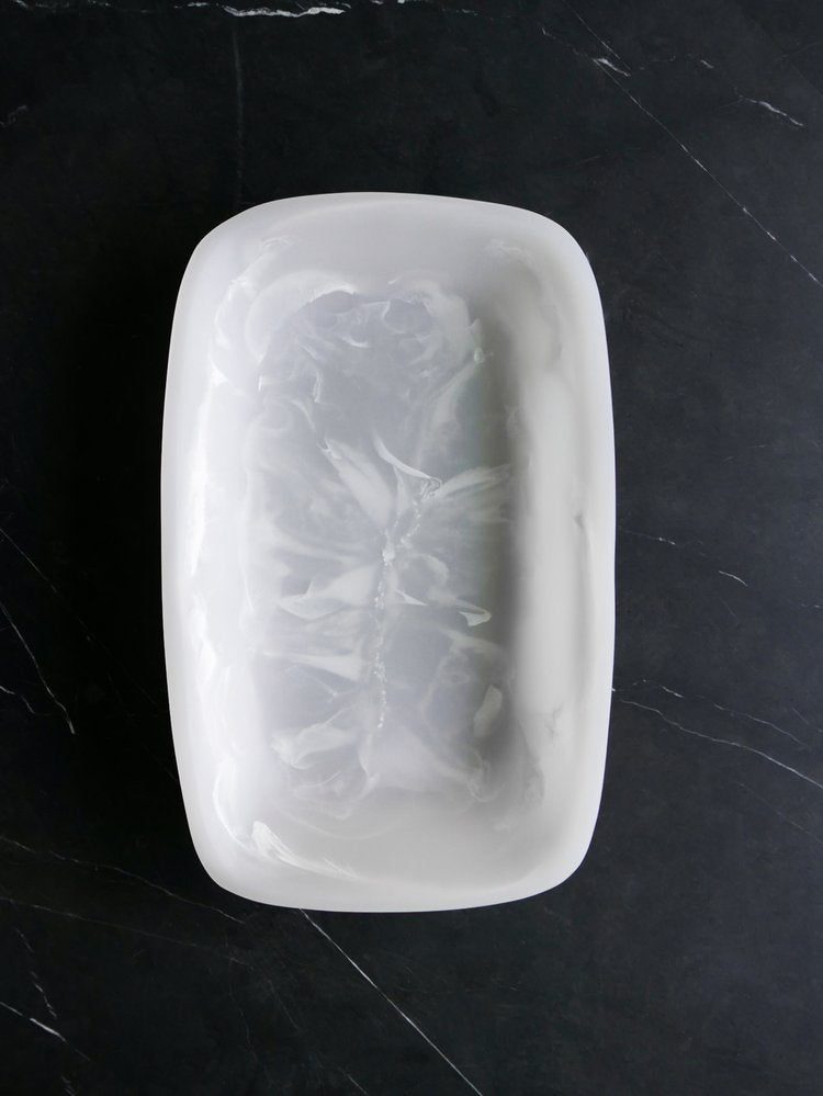 Be Home Handmade Resin Tray Alabaster Large