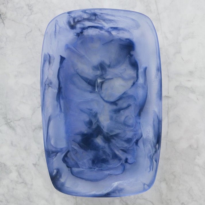 Be Home Handmade Resin Tray Azul Large