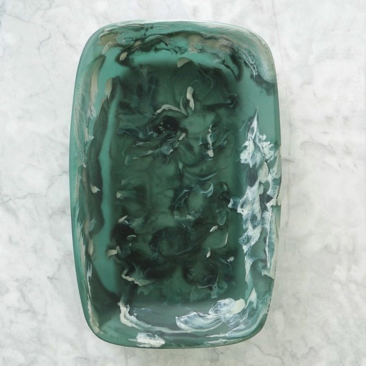 Be Home Handmade Resin Tray Moss Large