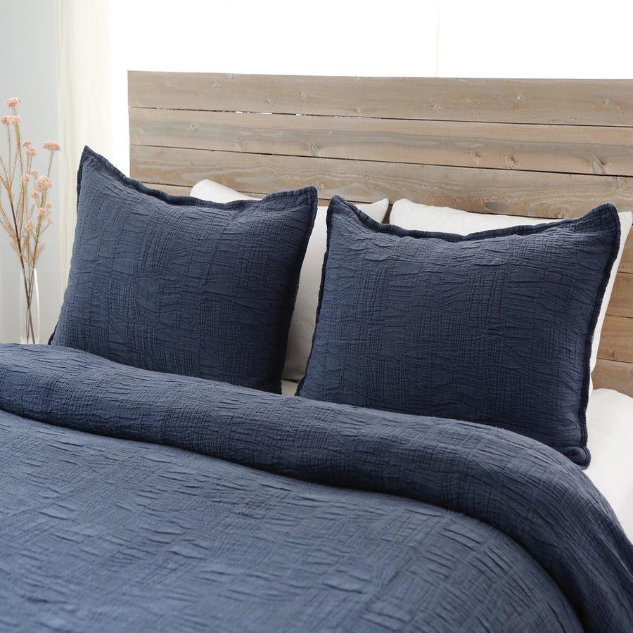 Be Home Harbour Standard Sham Navy
