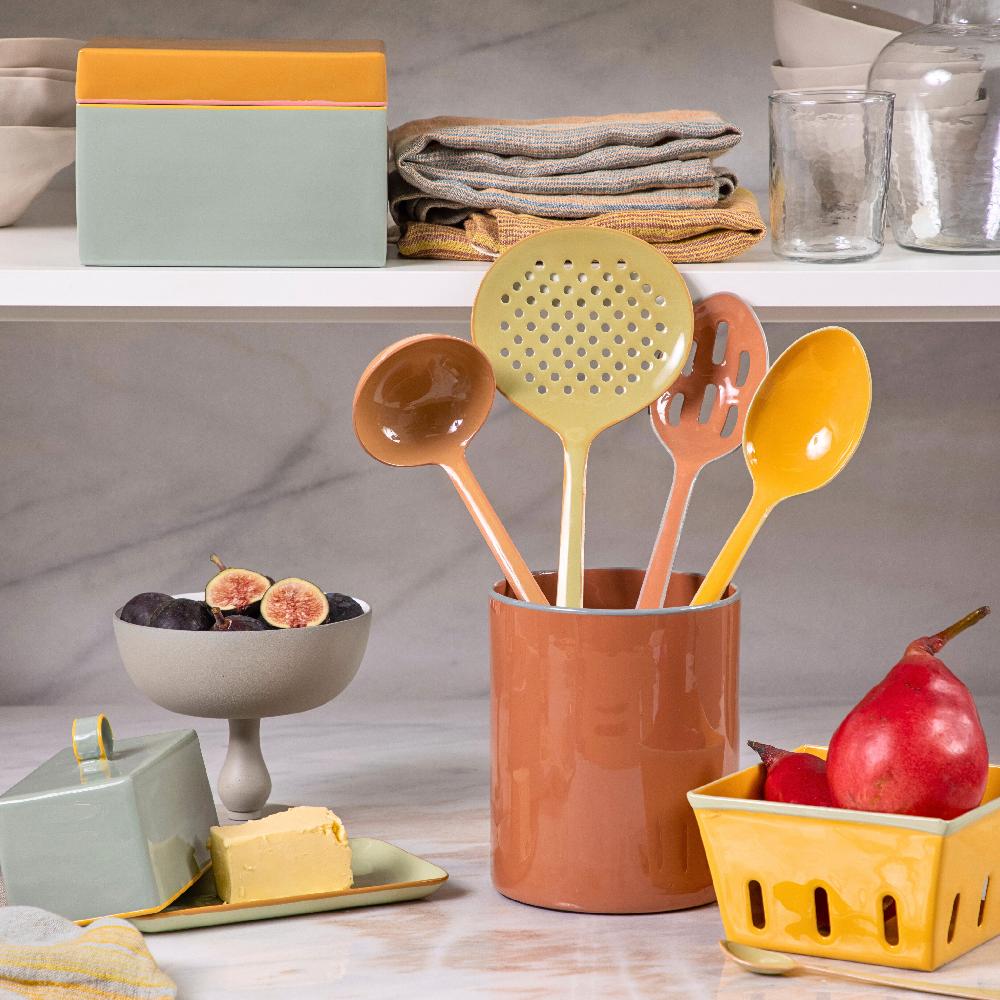 Be Home Harlow Slotted Spoon Raspberry