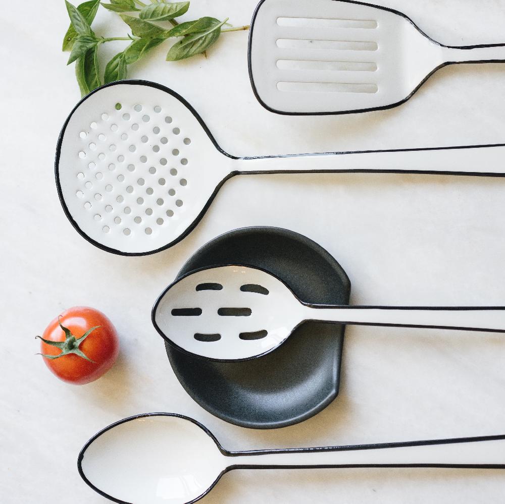 Be Home Harlow Slotted Spoon White