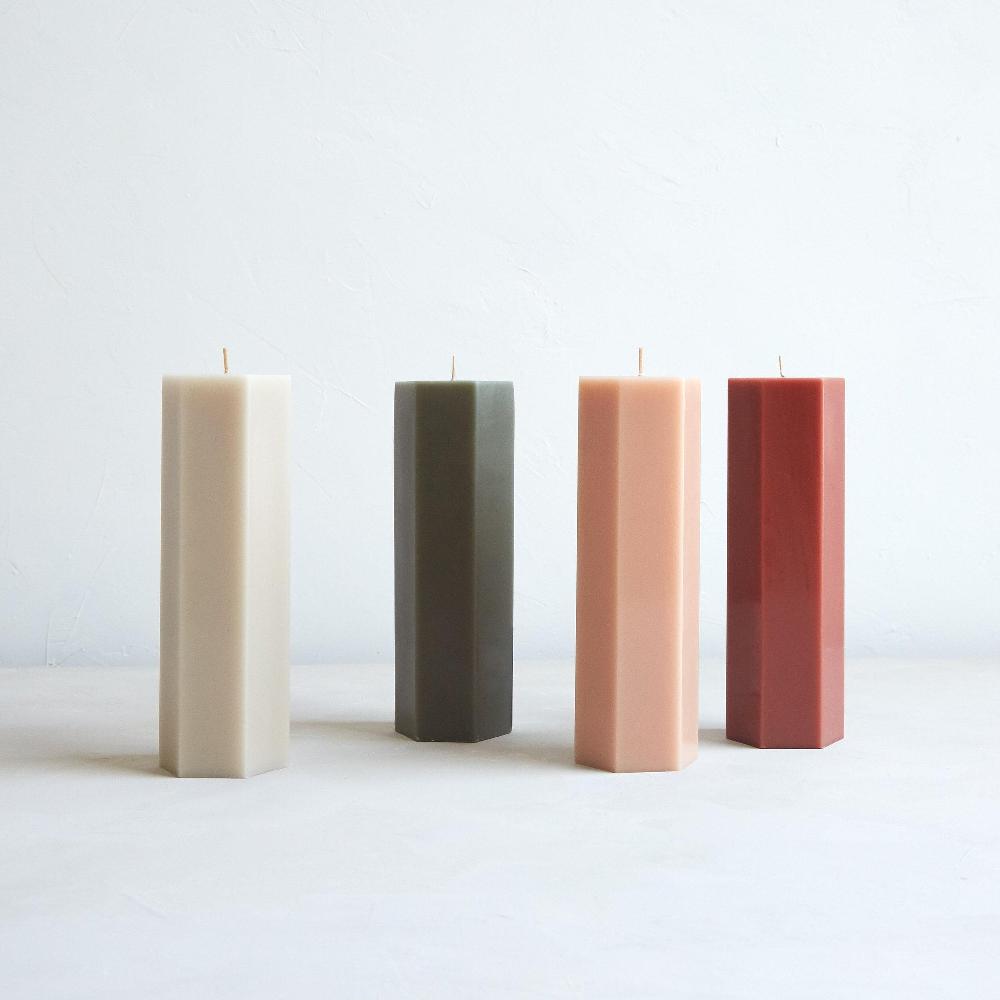 Be Home Hexagon Pillar Candle Petal