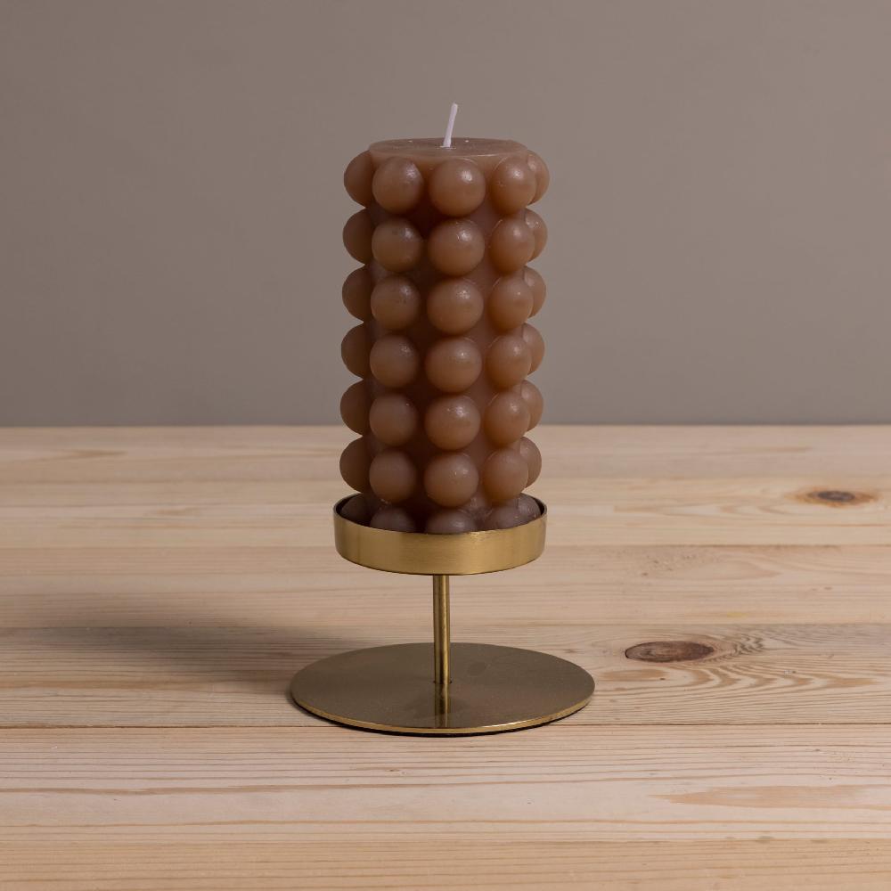 Be Home Hobnail Pillar Candle Cappuccino