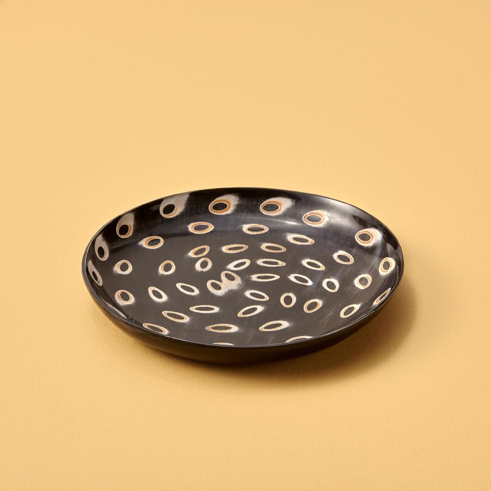 be home Horn Appetizer Peacock Plate