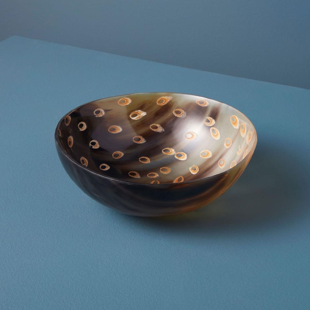 be home Horn Side Peacock Bowl