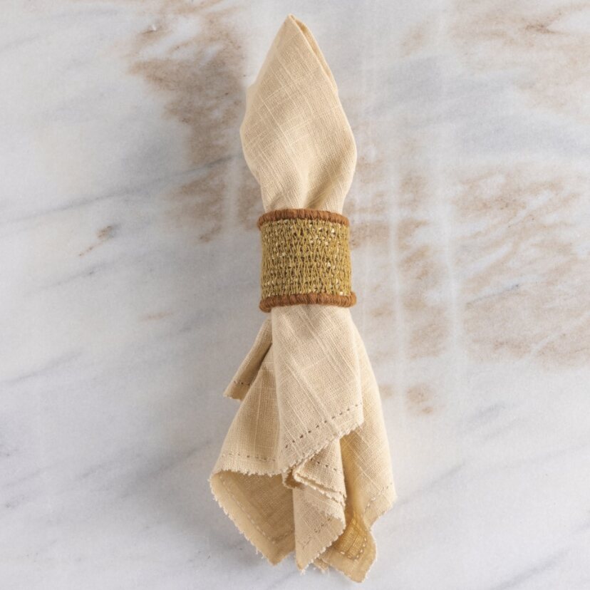 be home Hydra Napkin Ring Fire